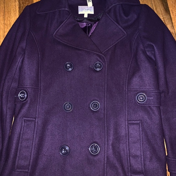Fashion Bug Jackets & Coats Deep Purple Pea Coat Poshmark